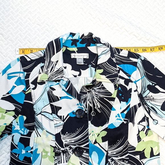 FINAL DAYS $5 Christopher & Banks Tropical Print Blazer - CLOSET CLOSING - Picture 4 of 7